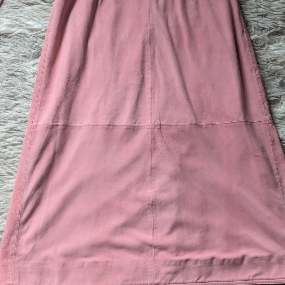 EUC J. Crew Collection Soft Genuine Suede Wrap Dress in Pink